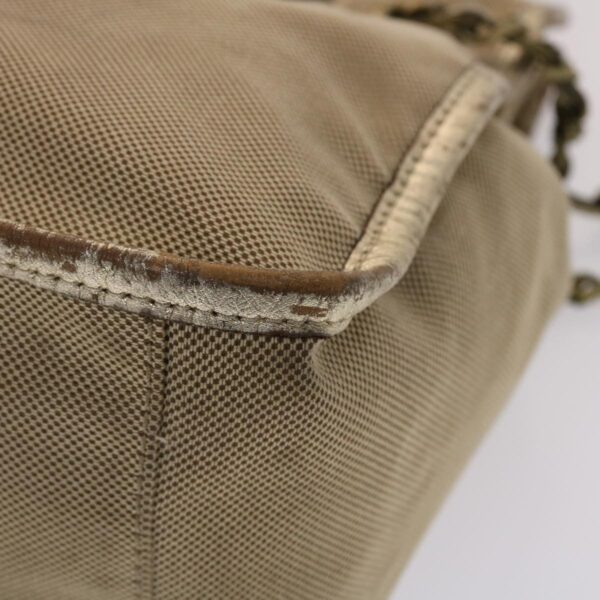 Chloe Harley Shoulder Bag Canvas Leather Beige 01-10-51-5811 48353