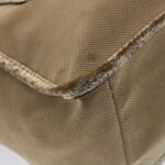Chloe Harley Shoulder Bag Canvas Leather Beige 01-10-51-5811 48353