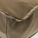 Chloe Harley Shoulder Bag Canvas Leather Beige 01-10-51-5811 48353