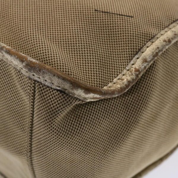 Chloe Harley Shoulder Bag Canvas Leather Beige 01-10-51-5811 48353