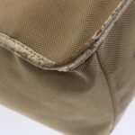 Chloe Harley Shoulder Bag Canvas Leather Beige 01-10-51-5811 48353