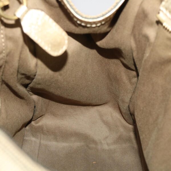 Chloe Harley Shoulder Bag Canvas Leather Beige 01-10-51-5811 48353