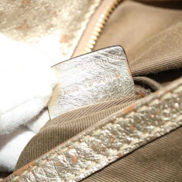 Chloe Harley Shoulder Bag Canvas Leather Beige 01-10-51-5811 48353