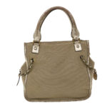 Chloe Harley Shoulder Bag Canvas Leather Beige 01-10-51-5811 48353