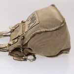 Chloe Harley Shoulder Bag Canvas Leather Beige 01-10-51-5811 48353