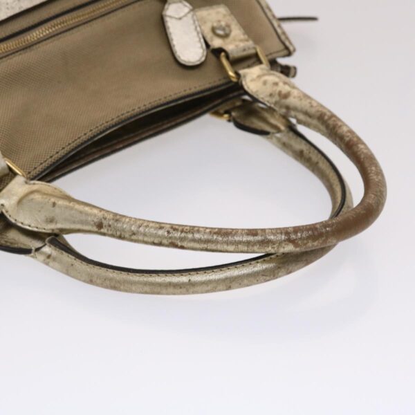 Chloe Harley Shoulder Bag Canvas Leather Beige 01-10-51-5811 48353