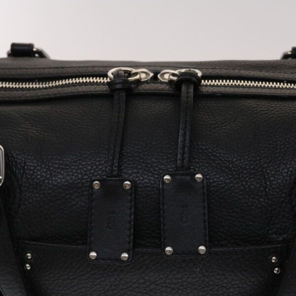 Chloe Mr Paddington Boston Bag Leather Black 48467