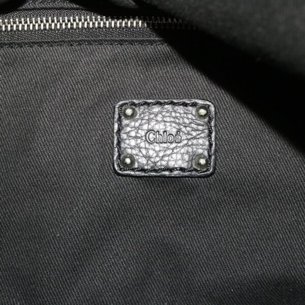 Chloe Mr Paddington Boston Bag Leather Black 48467