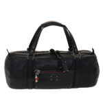 Chloe Mr Paddington Boston Bag Leather Black 48467