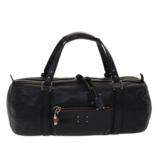 Chloe Mr Paddington Boston Bag Leather Black 48467