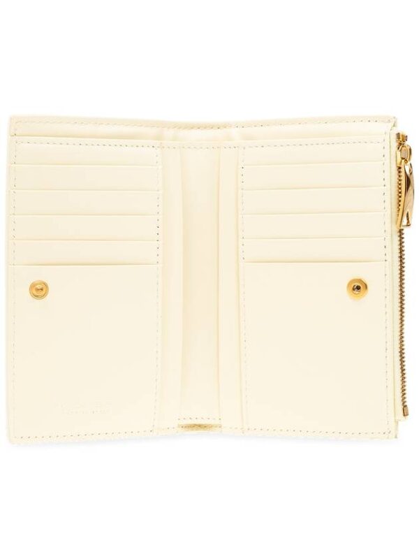 Bottega Veneta Women's Card Wallet Medium Cassette Bi Fold Zip Wallet 750262VCQC17117
