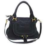 Chloe Mercy Hand Bag Leather 2way Black 04125665-27 50618