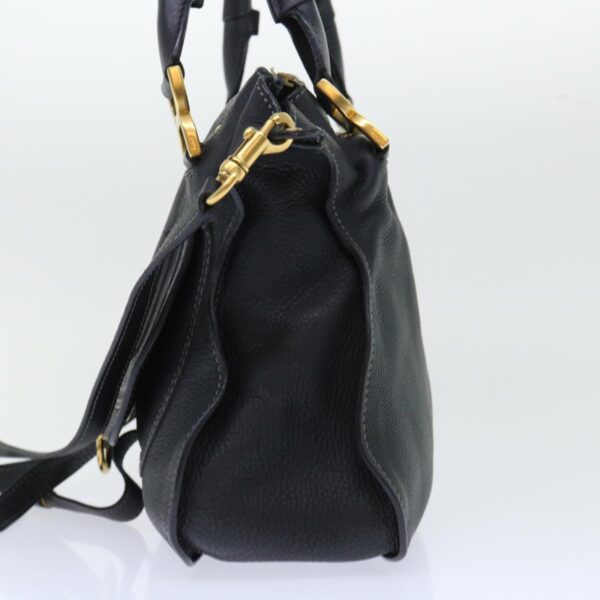 Chloe Mercy Hand Bag Leather 2way Black 04125665-27 50618