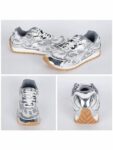 Bottega Veneta Orbit Mesh Low Top Sneakers Silver