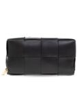 Bottega Veneta Intrecciato Pouch Bag Black