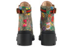 (WMNS) GUCCI Double g Ankle Boots Flowers Embroidered 602184-HT510-8494