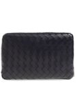 Bottega Veneta Bottega Veneta Leather Handbag, Men's, Navy Blue