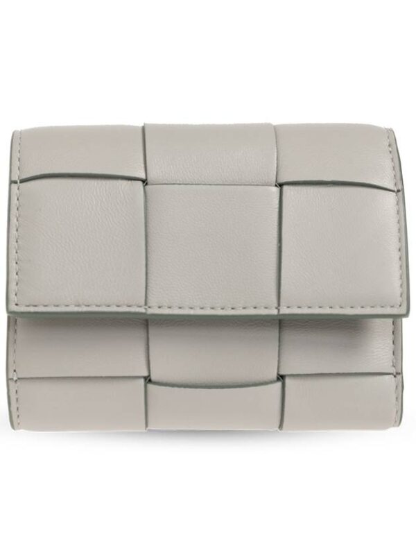 Bottega Veneta Cassette Tri-Fold Zipper Wallet 750245