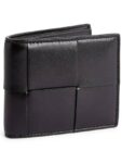 Bottega Veneta Intrecciato Cassette Half Wallet Black