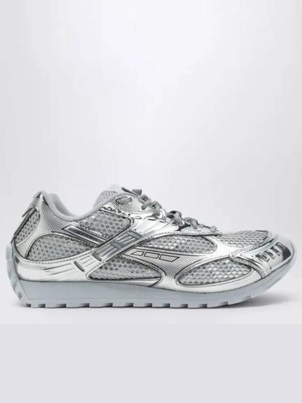 Bottega Veneta Orbit Low-Top Sneakers Silver