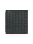 Bottega Veneta Intrecciato Small Folder Half Wallet Dark Grey