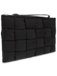 Bottega Veneta Cassette Small Flat Clutch Bag Black