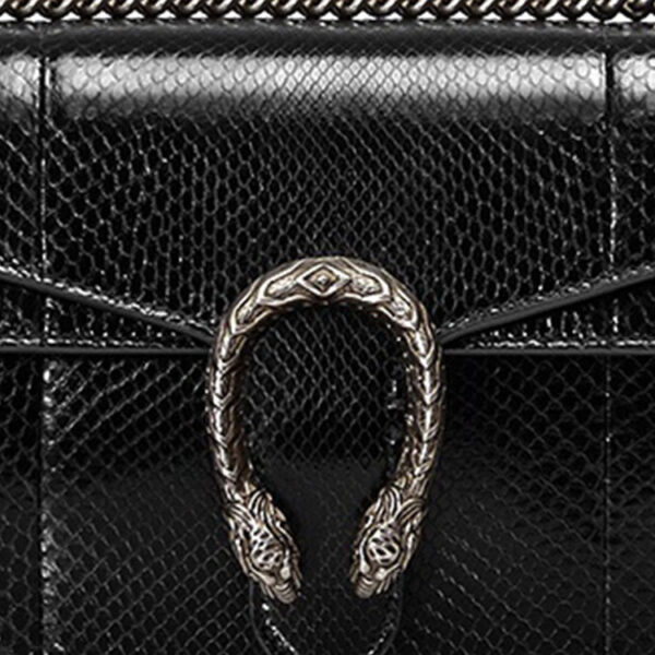 (WMNS) GUCCI Dionysus Leather Single Shoulder Bag Medium Black 400249-E3K0N-1000