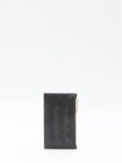 Bottega Veneta Intrecciato Slim Zipper Leather Card Wallet Black
