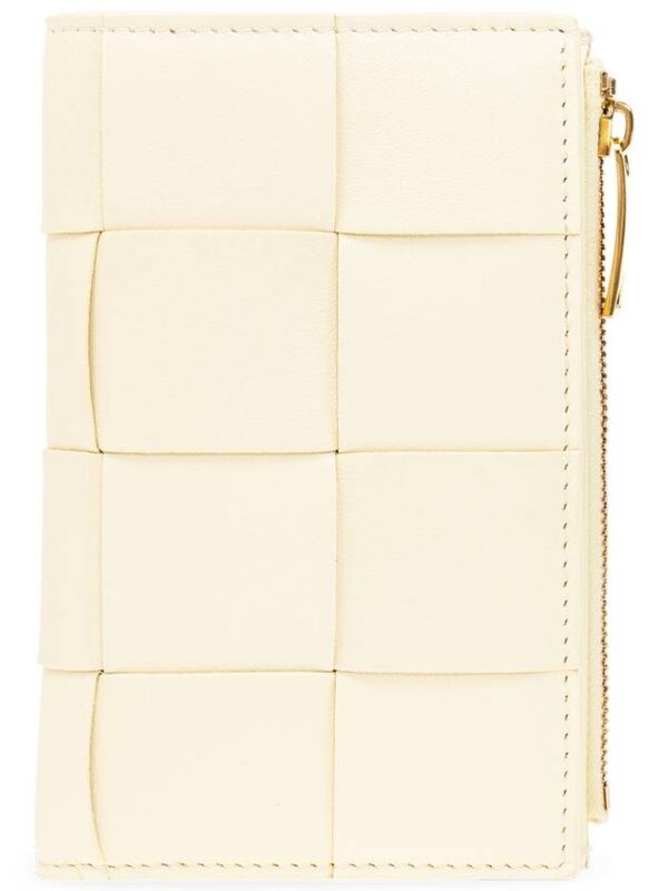 Bottega Veneta Women's Card Wallet Medium Cassette Bi Fold Zip Wallet 750262VCQC17117