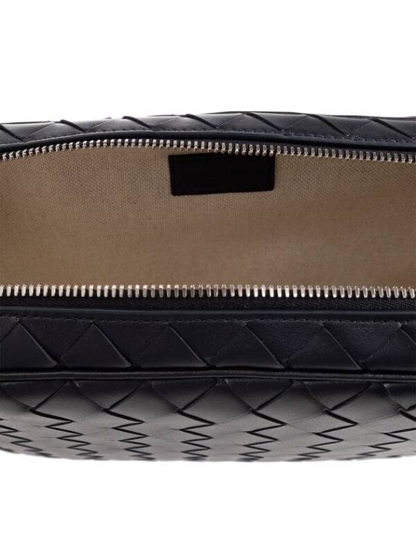 Bottega Veneta Bottega Veneta Leather Handbag, Men's, Navy Blue