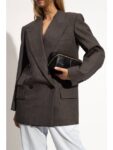 Bottega Veneta Intrecciato Pouch Bag Black
