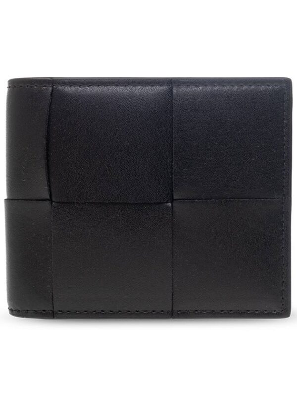 Bottega Veneta Intrecciato Cassette Half Wallet Black