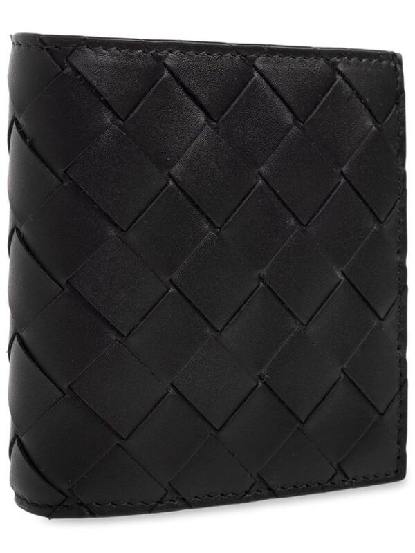 Bottega Veneta Intrecciato Slim Half Wallet Black