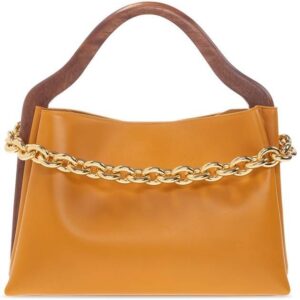 Bottega Veneta Mount Small Leather Tote Bag Yellow