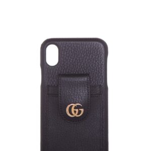 Gucci iPhone 10 Grained Leather Case
