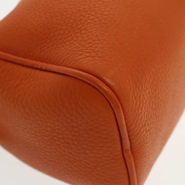 PRADA Shoulder Bag Leather Orange Gold  94190
