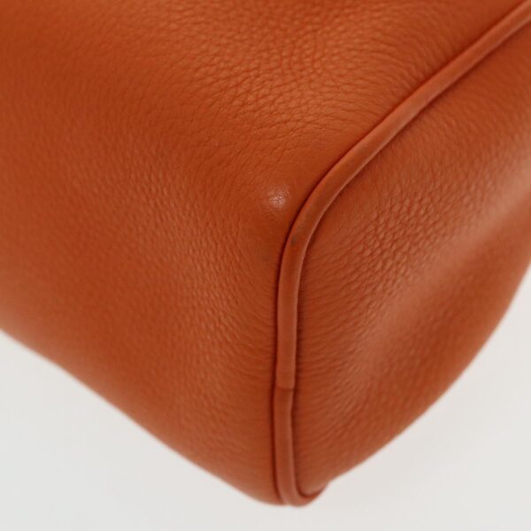 PRADA Shoulder Bag Leather Orange Gold  94190