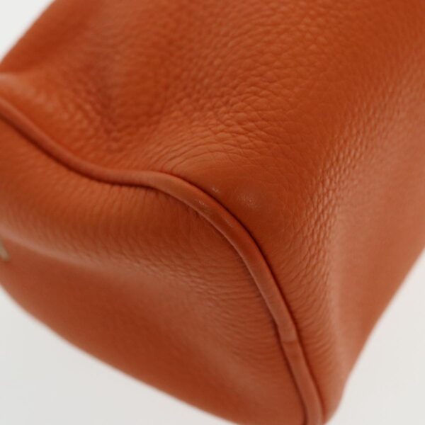 PRADA Shoulder Bag Leather Orange Gold  94190