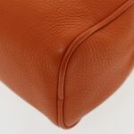 PRADA Shoulder Bag Leather Orange Gold  94190