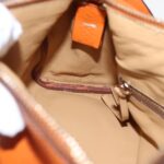 PRADA Shoulder Bag Leather Orange Gold  94190