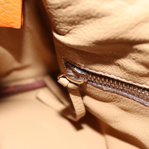 PRADA Shoulder Bag Leather Orange Gold  94190