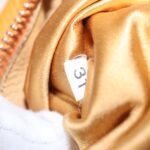 PRADA Shoulder Bag Leather Orange Gold  94190