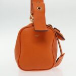 PRADA Shoulder Bag Leather Orange Gold  94190