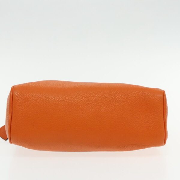 PRADA Shoulder Bag Leather Orange Gold  94190