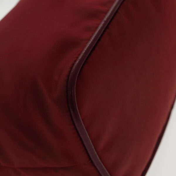 PRADA Accessory Pouch Nylon Red Silver  94191
