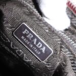 PRADA Accessory Pouch Nylon Red Silver  94191