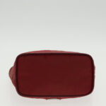 PRADA Accessory Pouch Nylon Red Silver  94191