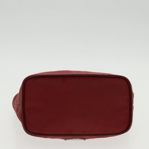 PRADA Accessory Pouch Nylon Red Silver  94191