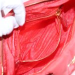 PRADA Shoulder Bag Nylon Orange Gold  94250