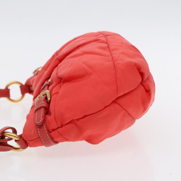 PRADA Shoulder Bag Nylon Orange Gold  94250